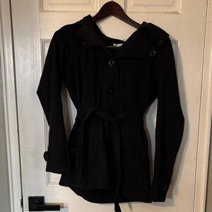 Maurices Black Coat with Hood